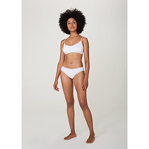 Calcinha Em Algodão Com Renda Hering Branco P