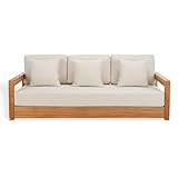 SAFAVIEH Couture Montford Brazilian Teak Indoor/Outdoor Sofa