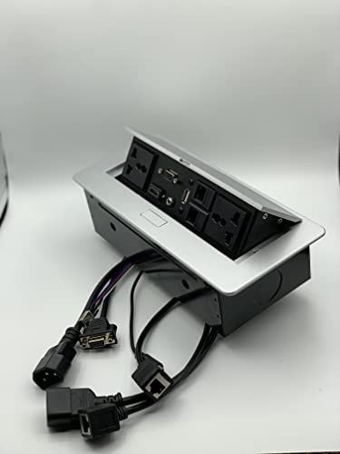 Qcurvy Hydraulic Popup Box Silver with Round Edges