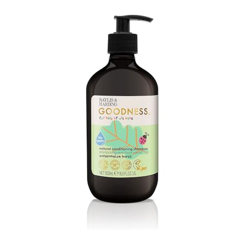 Baylis & Harding Goodness Kids Natural Conditioning Shampoo 500ml - Watermelon Burst | Tear free- forumulated for new borns and children | 98% Natural | Allergen Free Fragrance | Vegan