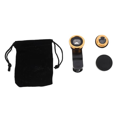 2sets Lenti Clip Smartphone Kit Multifunzionale Con Lente Fisheye e Grandangolare Compatibile Con Tutti Telefono Facile Da Installare e Portatile Include Sacchetto Per Pulizia