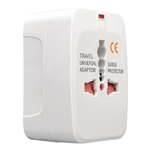 2886 Universal Çoklu Priz Çevirici Seyahat Adaptörü (125V-250V-6A-13A), Avrupa/İngiltere/Amerika/Çin/Japonya/Avustralya/İspanya/Tayland Uyumlu, 150 Ülke