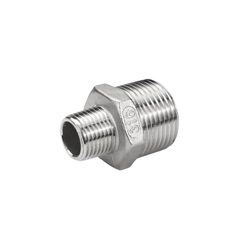 Solución para fugas con reductor de acero inoxidable 316L hexagonal G1/2*G1/4 para fontanería 4