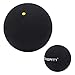 tomvorks 37mm Single Dot Squash Balls Rubber Ball Beginner Competition Training Suitable for All Ages (Single Yellow dot)
