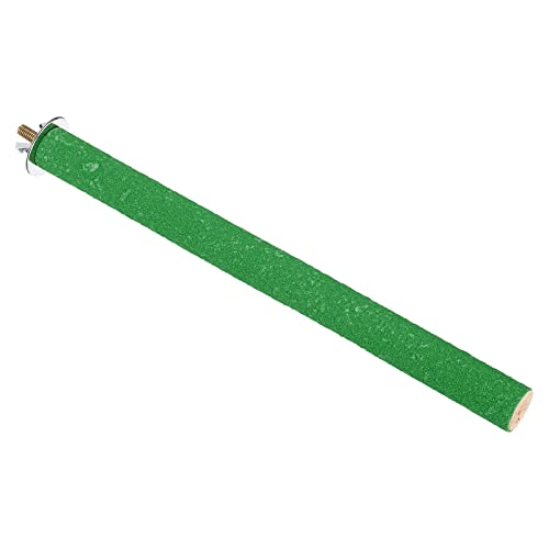 PATIKIL 0.8x9.8 Inch Bird Cage Perch, Parrot Stand Paw Grinding Stick Bird for Parakeet Cockatiel Cage Accessory Green
