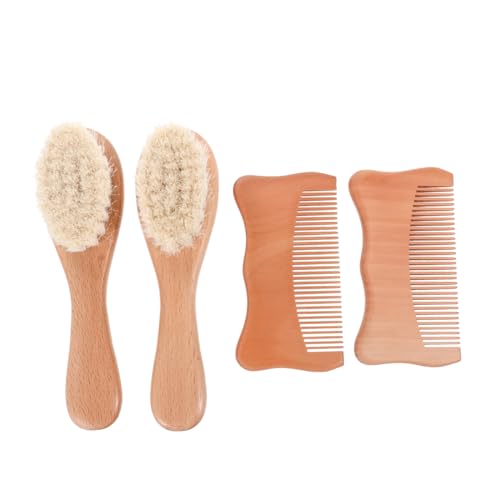 VICASKY Scalp Grooming Kit 1 Set of Woolen Combs Gentle Massaging Relaxing for Dry/Wet Hair
