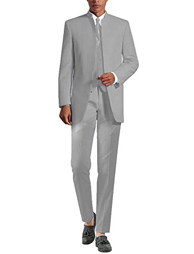 Costume de mariage blanc pur 3 pièces homme parfait pour une cérémonie laïque