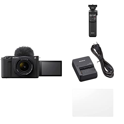 SONY(�\�j�[) �yZV-E1L �� �O���b�v/�o�b�e���[�`���[�W���[/�ی�t�B���� �Z�b�g�z �͂��߂Ă�Vlog�B�e�ɁBZV-E1L �u���b�N + GP-VPT2BT �u���b�N + BC-QZ1 + PCK-LG2