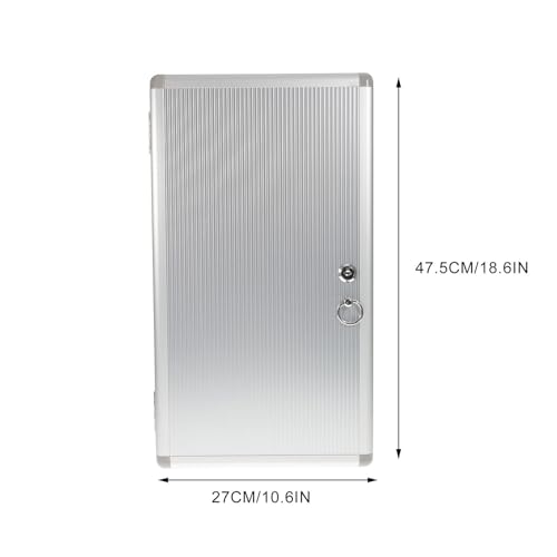 Caja de llaves de aluminio con multiples ranuras y seguridad para talleres 4