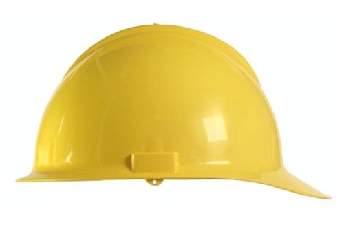 Bullard Yellow HDPE Cap Style Hard Hat with 6 Point Ratchet Suspension