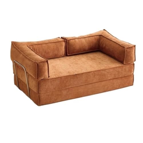 MCSWSEE ソファーベッド 2人掛け 折りたたみベッド 高反発ウレタン ローソファ 圧縮梱包| シングルベッド マットレス付きでそのまま使用可能 3人掛けレイアウトも対応 一人暮らしや来客用に最適 座る寝るの両用で省スペース おしゃれなフロアソファとし