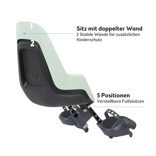 Bobike GO Mini Kindersitz, Marsmallow Mint, 380 x 260 x 690 mm