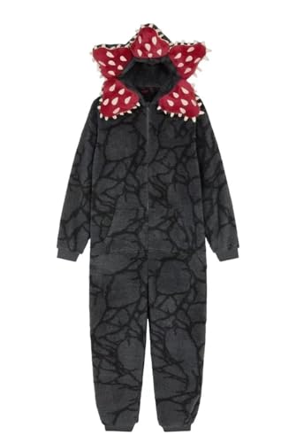 DLiuguangX Demogorgon Onesie Adult Jumpsuit Cosplay Costume Sleepwear X-Large Dark Grey