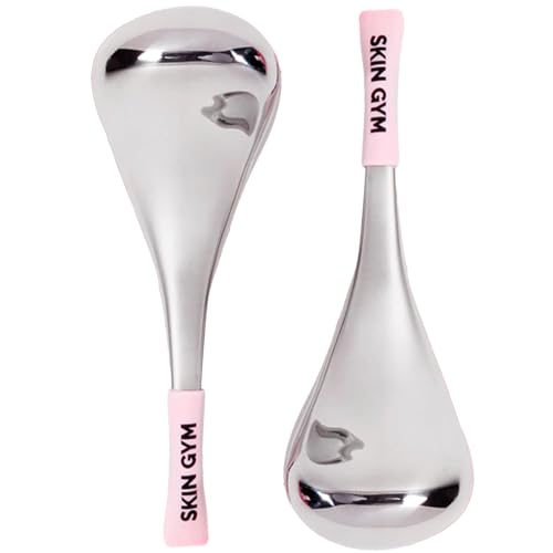 Skin Gym Cryo-Ice Massage Sticks, Stainless Steel Cooling Face Ro...