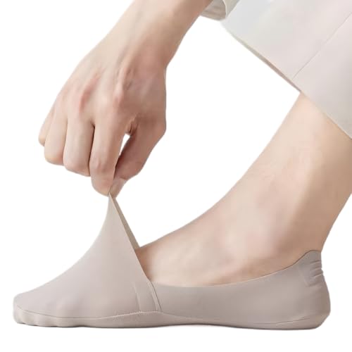 7 Pairs No Show Socks for Men, Invisible Ice Silk Low Cut Liner Socks with Non-Slip Grips2