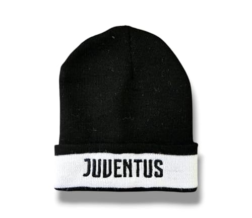 Bonnet Juventus officiel contre le froid hivernal avec revers blanc