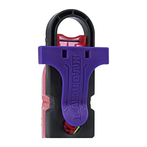 BAKUGAN Kid , Baku-Clip Storage Accessory With Exclusive Fused Garganoid X Webam , For Ages 6 And Up, Red