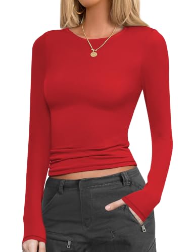Ekouaer Women's Long Sleeve Fitted Top (Various) - image 1