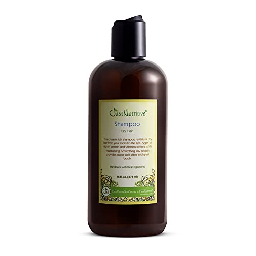 Just Nutritive Dry Hair Shampoo | Natural Shampoo for All Hair Types | Moisturizing Shampoo for Men and Women | Intensive Hydrating Hair Cleanser | Dry Hair Treatment 16 Fl Oz