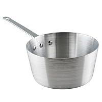 Winco Heavy-Duty Aluminum Tapered Sauce Pan, 3mm, 3.75 Quart