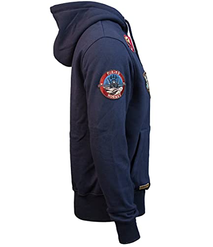 Top Gun® Men’s Zip Up Hoodie with Patches3