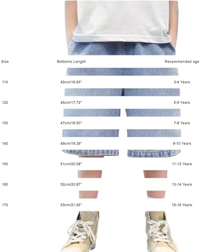 Teen Boys Oversized Jean Shorts High Waist Wide Leg Loose Bermuda Jorts Teen Summer Knee Length (Blue, 11-12 Years) — view 5