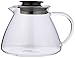 Melitta Jarra de cristal, Para preparación manual de café con portafiltros Pour Over, Asa antiquemaduras, 0,7L, Transparente