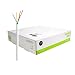 Security Wire Burglar Alarm 22/4 Cable 500FT Stranded White 500' Speaker Cable