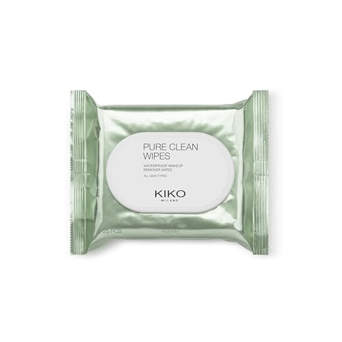 KIKO Milano Pure Clean Wipes, Abschminktücher Für Gesicht, Augenpartie...