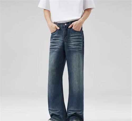 Men's Flared Jeans Boot Cut Slim Fit Full Length Bell Bottom Vintage Denim Pants3