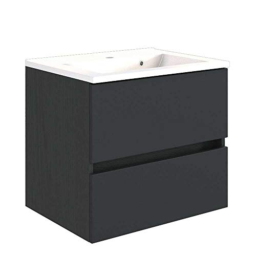 Preisvergleich Produktbild Pharao24 Waschkommode in dunkel Grau 60 cm breit