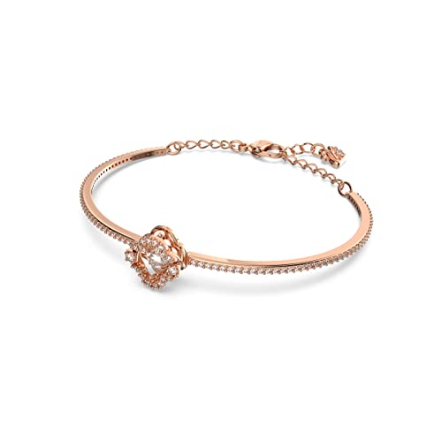 Swarovski Sparkling Dance bangle, White, Rose gold-tone plated by Swarovski - Used condition - Image 3