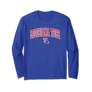 Louisiana Tech Bulldogs Arch Over Blue Officially Licensed Long Sleeve T-Shirt