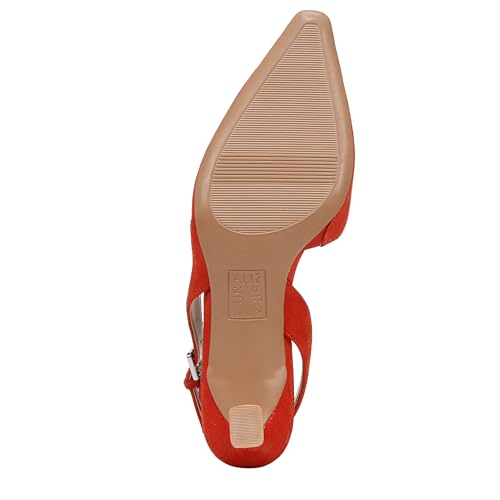 Naturalizer Womens Dalary Pump Red Suede Textured 10 W4