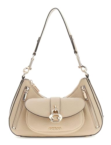 GUESS sac à épaule Jessa beige taupe petit sac à main