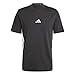 Adidas Men's Essentials 3-Stripes Sportswear T-Shirt, Black/White, Large