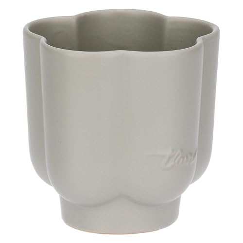 THUN - Portaspazzolini fiore - stoneware - Collezione Accessori Bagno - Ø 12-10 cm h