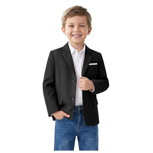 Boys Blazer Black Kids Formal Suit Jacket Sport Coat for Boy Size 16