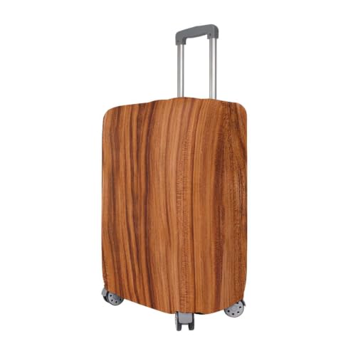 Housse de protection pour valise XL effet grain de bois marron classique - 3