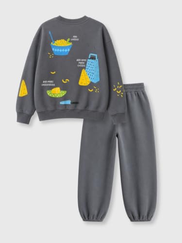 Image of Nap Chief Kids Cotton Co-Ord Set for Boys & Girls,Printed Sweatshirt with Joggers,Casual Wear Outfit