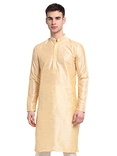 Image of Jompers Men Black & White Solid Kurta