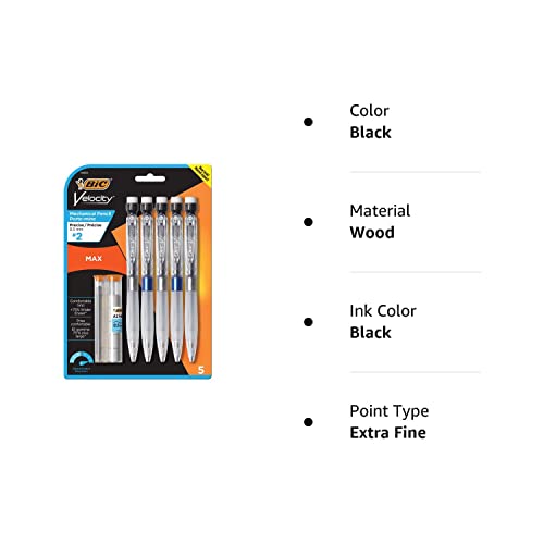 Bic Mpmx5P51 Velocity Max Pencil, Hb2, No. 2, 0.5 Mm #TOP3