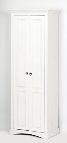 clever-moebel 2-TRG. Dielenschrank weiß, Schrank Kleiderschrank, Kiefernholz clever-moebel 2-TRG. Dielenschrank weiß, Schrank Kleiderschrank, Kiefernholz