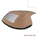 A-Premium Tan Convertible Soft Top Compatible with Mazda Miata 1990-1997, Miata 1999-2005, Convertible, Glass Window