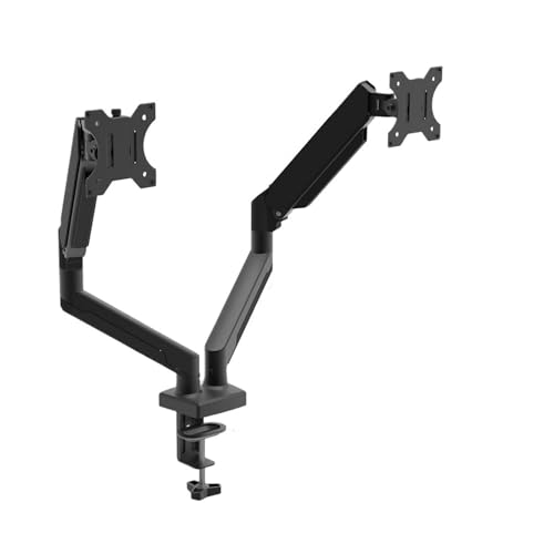 Soporte de monitor doble NBYGSC brazo de gas ajustable pantallas de 32 pulgadas giro 360