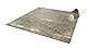 Trocken abwischbare Rollenspielmatte 50x50cm mit quadratischem Raster - Trocken abwischbare Kampfmatte für Rollenspiele, Dungeons and Dragons (D&D), Pathfinder - Abgenutzter Papyrus