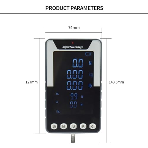 Compteur de force numérique 300N pour test de compression et traction push pull avec 5 sondes - 3