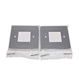 ElekTek Twin Pack Chrome Plated Double Modern Light Switch Polished Metal Cover Plate Conversion - No Wiring or Switch Removal Necessary - Image 3