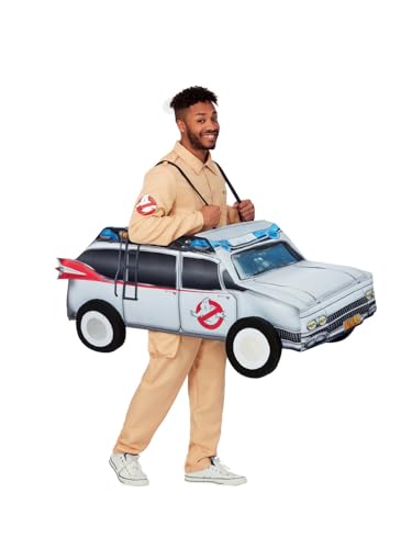 Voiture Ghostbusters avec bretelles déguisement SOS Fantômes pour adulte