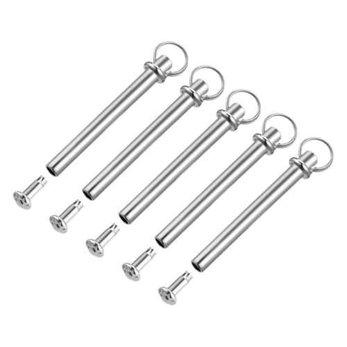 jojofuny 5 juegos Kit de Reparación de Remaches y Tuercas para Abanicos Plegables de Mano Remaches de Eje de Inoxidable Accesorios Metálicos Duraderos para Arreglo Fácil y Rápido de